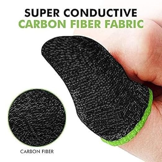 ZERO (5 Pair - 10 Pcs) Pubg Anti-Slip Thumb Sleeve, Slip-Proof Sweat-Proof Professional Touch Screen Thumbs Finger Sleeve for Pubg Mobile Phone Game Gaming Gloves Multi Colour