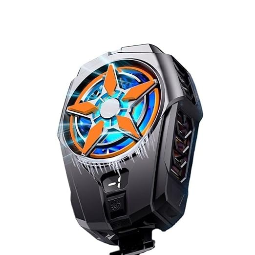 ZERO SL-09 Gear Shift Mobile Radiator Cooling 1 Fan Ergonomic Cooling Pad with Adjustable Height  (Black, Orange)