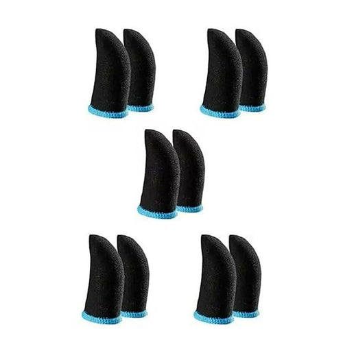 ZERO (5 Pair - 10 Pcs) Pubg Anti-Slip Thumb Sleeve, Slip-Proof Sweat-Proof Professional Touch Screen Thumbs Finger Sleeve for Pubg Mobile Phone Game Gaming Gloves Multi Colour