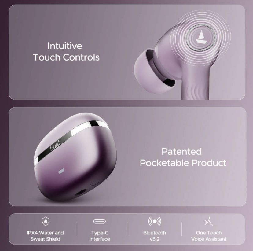 boAt Nirvana Ion ANC, Active Noise Cancellation