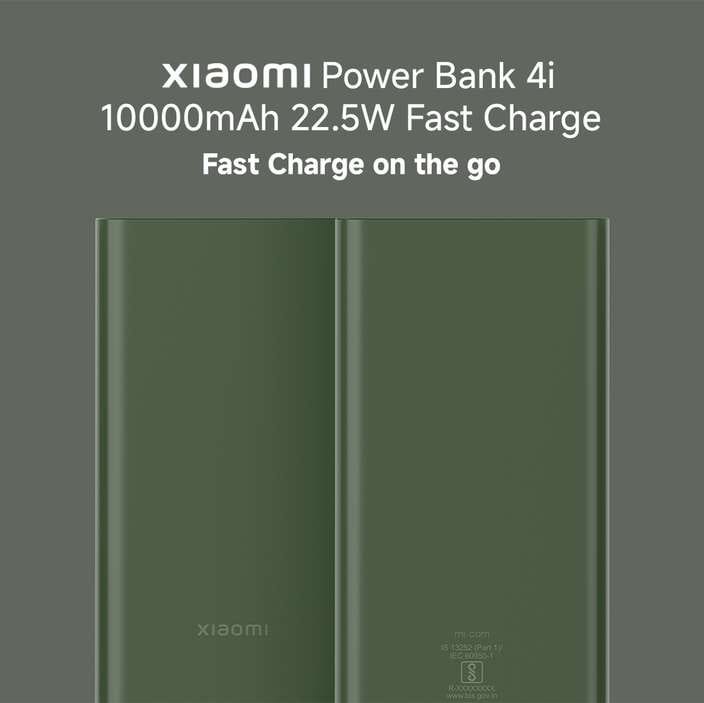 xiaomi power bank 4i 10000mah 22.5w fast charge