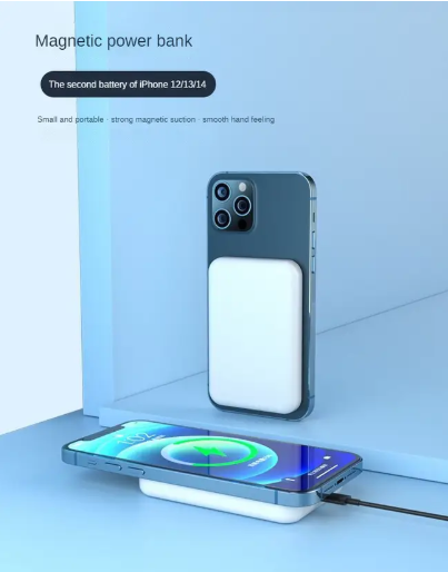 ZERO 5000 mAh 5 W Wireless With MagSafe Mini Pocket Size Power Bank