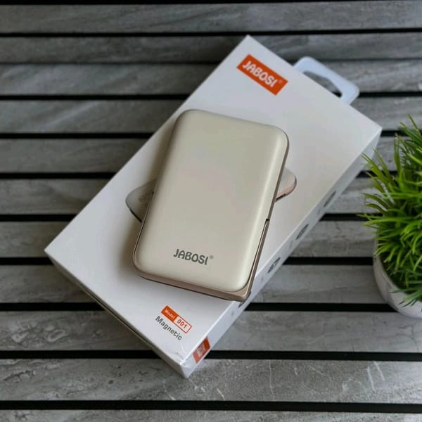 JABOSI Magnetic 15W Wireless Power Bank with Foldable Stand | Ultra-Slim 10000mAh Portable Charger